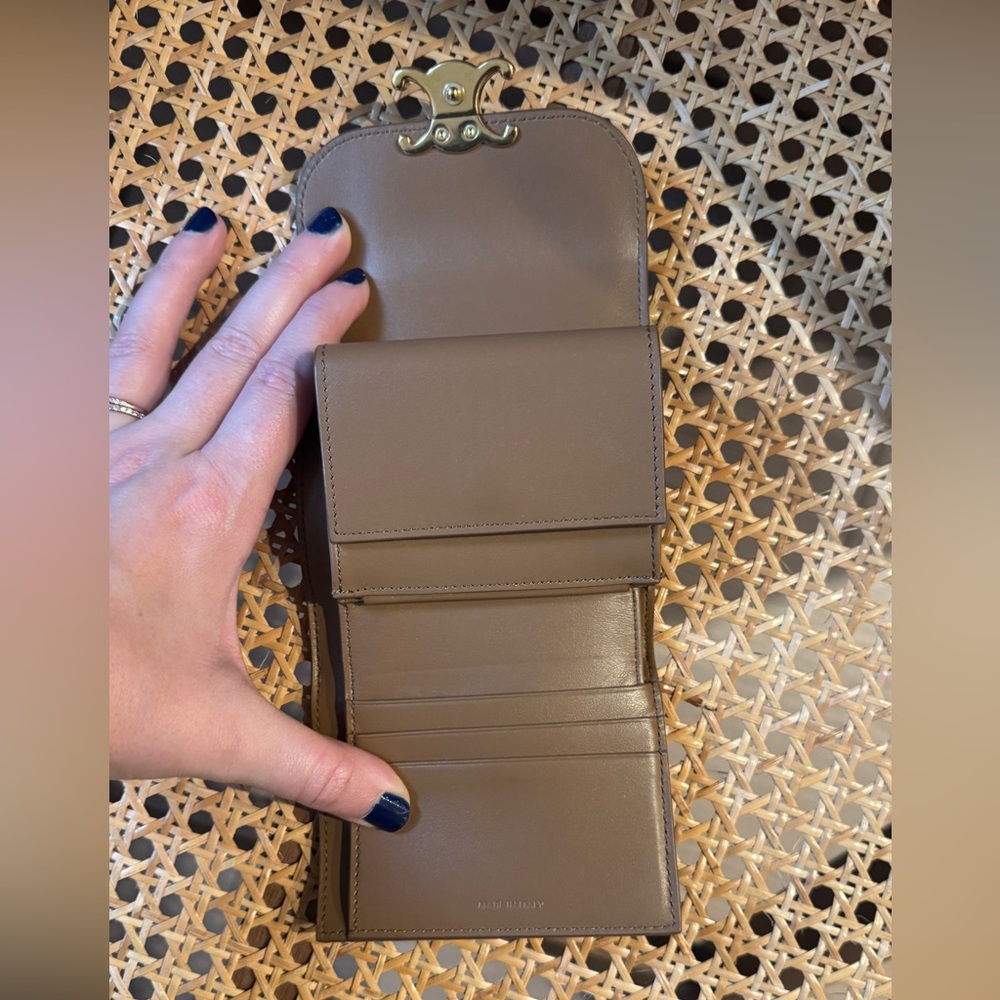 CELINE/Trifold Wallet/CML/Leather/Plain - Picture 3 of 6